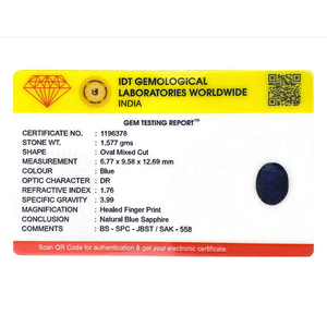 Natural Blue Sapphire Loose Gemstone 7.89 Carat Certified Wholesale Lot - Product Image 4