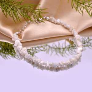 Natural Silverite Smooth Strand Bracelet in 925 Sterling Silver Handmade Gemstone Jewelry Wholesale Fashion Gift for Women - Product Image 3