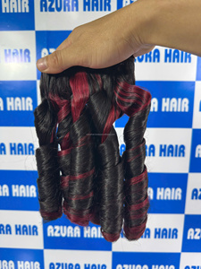 ซูเปอร์เซล! สีเปียโน100% สานผม, หนังกำพร้าชิด, ทรงผมเวียดนาม, ปิด, เด้งคลื่นยาว10-32" - Product Image 3