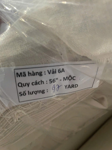 Tissu tissé blanc 240 g/m² 65 % polyester / 35 % coton, doublure sergé, accessoires et tissus de doublure, fabriqué au Vietnam - Product Image 3