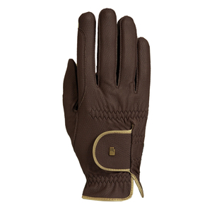 Gants de golf professionnels en cuir marron, paume antidérapante, unisexes, avec sangle réglable à boucle et crochets. - Product Image 4