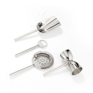 Juego de Herramientas Profesionales de Acero Inoxidable para Bar de Coctelería al por Mayor: Coctelera, Jigger, Colador, Muddler, Cuchara, Abridor para Bartender - Product Image 5