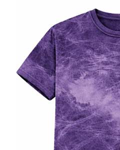 T-shirt violet délavé pour homme, col rond, manches courtes, en coton, style streetwear décontracté, délavage vintage, personnalisable, OEM, vente en gros, fournisseur de t-shirts - Product Image 5