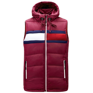Gilet de Costume Formel pour Homme en Toile Anti-Plis à Séchage Rapide Grande Taille Veste d'Hiver Chaude Sans Manches à Fermeture Éclair Style Décontracté - Product Image 2