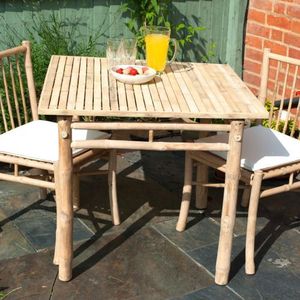 High Quality Wholesale Price Bamboo <b>Tables</b> Boho Patio Outdoor Decor Furniture Bamboo Coffee <b>Table</b> Made in Vietnam - Product Image 1