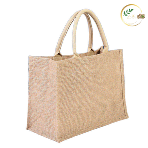 High Strength Jute Logo Shopping <b>Bag</b> Custom Printed for Supermarket Use - Product Image 2