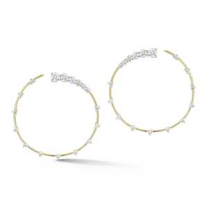 Pendientes de Aro Grandes con Mariposa y Diamantes Cultivados en Laboratorio, Joyería Fina al por Mayor, Oro Sólido de 14K - Product Image 1
