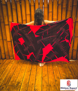 Pareo de plage hawaïen personnalisé, sarong tropical, Fidji, Samoa, Bora Bora, fournisseur de services de fabrication sur mesure en Inde - Product Image 4