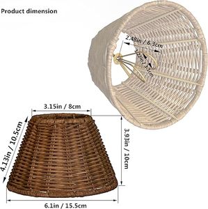Wholesale Bamboo Rattan Lampshade Pendant Hanging Light Shade Natural Design for Indoor <b>Lighting</b> Decor Made by KingCraftViet - Product Image 3