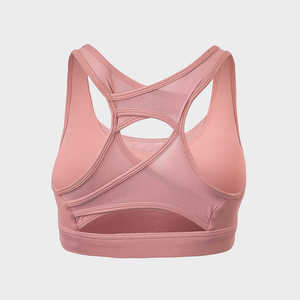 Nouveauté : soutien-gorge de sport côtelé recyclé pour femme, soutien-gorge de yoga à fort impact avec un design simple - Product Image 3