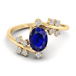 Anillos Solitarios de Plata de Ley 925 con Moissanita de Diseño Elegante REYES para Mujer, Anillos de Compromiso de Lujo con Zafiro Azul de 1.2 Quilates - Product Image 6