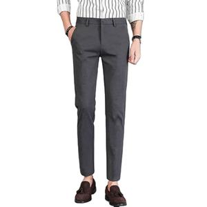 Un grand nombre de pantalons de costume décontractés pour hommes de haute qualité, printemps et automne, coupe slim, élastiques, capris, pantalons pour hommes - Product Image 3