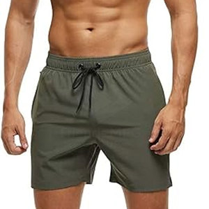 Nuevo Estilo, MOQ Bajo, Shorts de Baño para Hombre, Cintura Media, Color Sólido, Ecológicos, de Secado Rápido, Diseño Personalizado, Gran Venta - Product Image 2