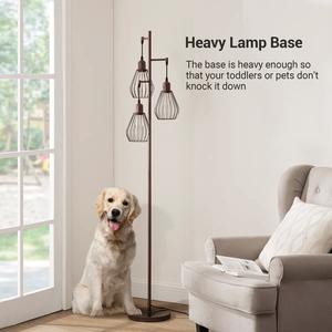 Lampe sur pied en or luxueux avec base en marbre et abat-jour en tissu pour une décoration intérieure élégante - Product Image 3