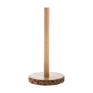 Handcrafted Mango Wood <b>Paper</b> <b>Towel</b> <b>Holder</b> Kitchen Tissue Roll Stand Free-Standing Organizer For Home & Table Dining Decor - Product Image 2