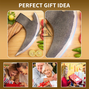 Hacha para Cortar Pizza de Alta Calidad para Uso Profesional, con Mango de Madera, Tamaño Personalizado y Hoja de Acero Inoxidable - Product Image 3