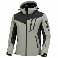 Blouson technique OEM unisexe coupe-vent pour la randonnée, le trekking et le camping, col montant, vêtement d'extérieur haute performance, sérigraphie