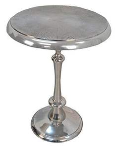 Table d'appoint fonctionnelle en métal offrant une forme compacte avec un étagère inférieure supplémentaire pour livres, plantes et accessoires - Product Image 3