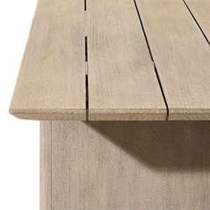 Table de salle à manger extérieure extensible moderne, en teck massif, grande, durable, imperméable, design élégant, meubles de jardin et de terrasse - Product Image 2