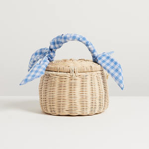 Grand moyen petit sac pour enfants sac d'école fait main sac à dos en rotin naturel osier sac à dos pour enfants adorables sacs à dos pour enfants - Product Image 3