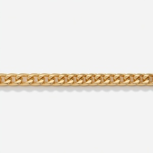 14K <b>Solid</b> <b>Gold</b> Curb Chain Necklace Fine Jewellery Luxury Women Jewelry Custom OEM ODM <b>Gold</b> Chain Manufacturer - Product Image 1