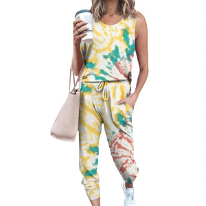 2022 gros ensemble de Yoga de haute qualité pour les femmes imprimé haut sans manches et pantalon grande taille vêtements de sport pour une utilisation en salle de sport - Product Image 1