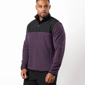 New Design Custom Logo <b>Men's</b> <b>Half</b> <b>Zip</b> Polar Fleece Hoodie Lightweight Breathable Hiking Sports & Outerwear Hoodies For <b>Men</b> - Product Image 1