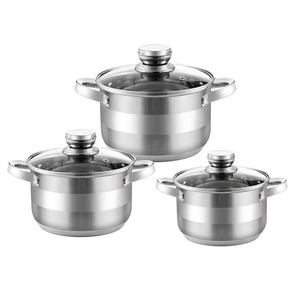 Ollas de Cocina Más Vendidas, Cacerolas de Acero Inoxidable Personalizadas, Utensilios de Cocina Metálicos con Tapa de Fabricante Indio - Product Image 4