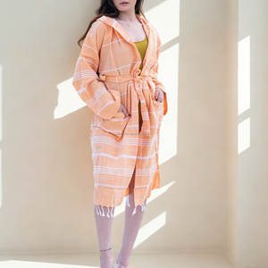 Serviette de bain Fouta en coton turc fait main avec franges, serviette de spa légère, séchage rapide, fournitures pour hôtel, resort, yoga, peignoir - Product Image 5