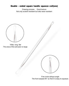 Kit de 7 Herramientas de Acero Inoxidable para Eliminar Puntos Negros y Acné Facial con Bolsa de PU - Product Image 2