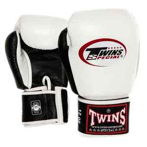 Guantes de Boxeo Muay Thai Hechos a Mano Twins MMA de Alta Calidad en Cuero Genuino de Vaca - Gris - Product Image 4
