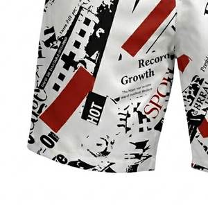 Shorts de sport pour hommes en sublimation, séchage rapide, respirants, pour la gym, la course, imprimés sur mesure, légers, pour l'été et la plage - Product Image 6