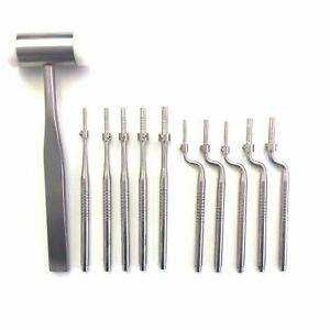 10 Piezas Osteótomos Quirúrgicos Dentales, Espaciadores de Hueso Ajustables con Punta Cóncava, Acero Inoxidable de Alta Calidad, Marca Dentavex - Product Image 5