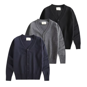 Pulls d'école personnalisés unisexes avec logo brodé en laine/acrylique respirant à séchage rapide, uniformes scolaires, cardigans pour étudiants - Product Image 4