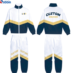 Ensembles de survêtements coupe-vent imprimés pour l'hiver, haute qualité, personnalisés, streetwear unisexe pour hommes, ensemble veste zippée en nylon et pantalon de survêtement, grandes tailles - Product Image 1