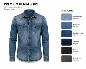 Camisa Casual de Hombre Premium 100% Algodón Twill con Botones Cubiertos, Tejido Transpirable, Mangas Largas, Lista para el Verano - Product Image 3