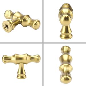 Herrajes para Gabinetes de Cocina, Cajones y Cómodas, Perillas de Aleación de Zinc con Acabado en Bronce Champagne - Product Image 2