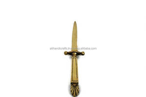 Brass Letter Opener Modern Finish Handcrafted Ali Handicraft Eco-Friendly Durable Lightweight Indoor/Outdoor Desk Accessory <b>Home</b> - Product Image 4