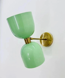 Green Marble Brass Round Polished Handmade Flower Vase Tabletop Decorative for Living Room Home Decoration - Product Image 2