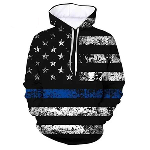 Sublimation Hoodie 300g 100% Cotton Oversized Thermal Breathable Eco-Friendly Autumn <b>Men's</b> Hoodie Custom Printed - Product Image 5