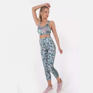 Legging de sport pour femme, idéal pour la gym, la course et le yoga, en Spandex/Polyester, extensible dans les quatre sens, respirant, longueur intégrale, vente en gros - Product Image 3