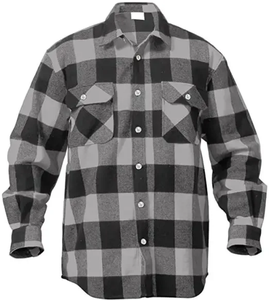 Heavyweight 100% Cotton <b>Flannel</b> Shirt Streetwear <b>Overshirt</b> Custom Branding Wholesale Apparel Factory Quick Dry Breathable <b>Men's</b> - Product Image 5