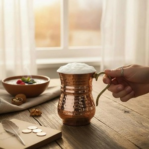 Verres à eau en cuivre modernes pour table et usage domestique ou en restaurant, et métal très demandé - Product Image 2