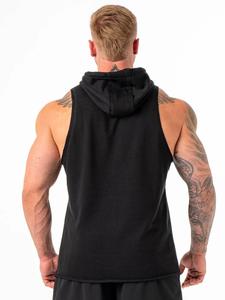 Sweat-shirts noirs de haute qualité en coton molletonné, design classique, logo brodé, unisexe, impression numérique personnalisée, sweat-shirt pour l'automne - Product Image 3