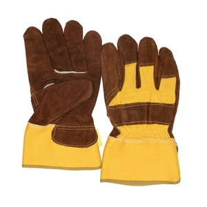 Gants de travail en cuir de vachette de haute qualité, gants de sécurité pour la construction industrielle avec fonction antidérapante, gants en cuir - Product Image 6