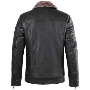 Chaqueta de Cuero para Hombre de Alta Calidad al por Mayor, Cuello Alto, Impermeable, Transpirable, para Invierno y Exteriores, Servicio OEM, Personalizable 2026 - Product Image 2