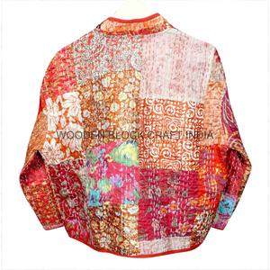 เสื้อแจ็คเก็ตผ้าฝ้ายคันธาคุณภาพดีเยี่ยม ทำมือ สำหรับฤดูหนาว แฟชั่นผู้หญิง ความยาวปกติ ระบายอากาศได้ดี เป็นมิตรกับสิ่งแวดล้อม แห้งเร็ว - Product Image 4