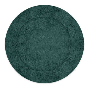 Tapis de bain rond en coton, antidérapant, lavable en machine et absorbant, en microfibre épaisse, vente en gros - Product Image 1