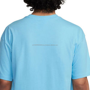 Camiseta de Hombre de Alta Calidad, 100% Algodón, Cuello Redondo, Manga Corta, Lisa, Ajuste Holgado, Hombros Caídos, Peso Pesado 300g, Talla Grande - Product Image 4