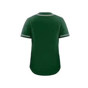 Best Quality 100% Cotton/Polyester Baseball Jersey Digital Print V-neck Breathable Adult Customized Color Solid Pattern - Product Image 2